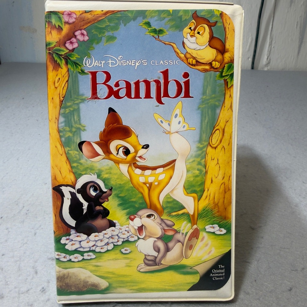 Walt Disney's Classic Bambi VHS 1994 Clamshell Case 0942 Original Animated Movie